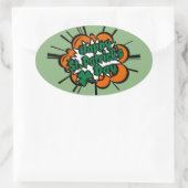 Sticker Ovale Bonne Saint Patrick's Day (Sac)