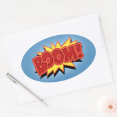 Sticker Ovale Boom ! (Enveloppe)