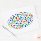 Sticker Ovale Boomerangs de vacances (Enveloppe)
