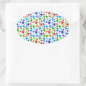 Sticker Ovale Boomerangs de vacances (Sac)
