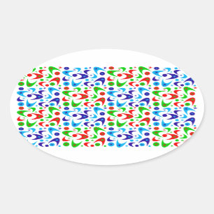 Sticker Ovale Boomerangs de vacances