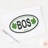 Sticker Ovale boston, balise de masse city (Enveloppe)