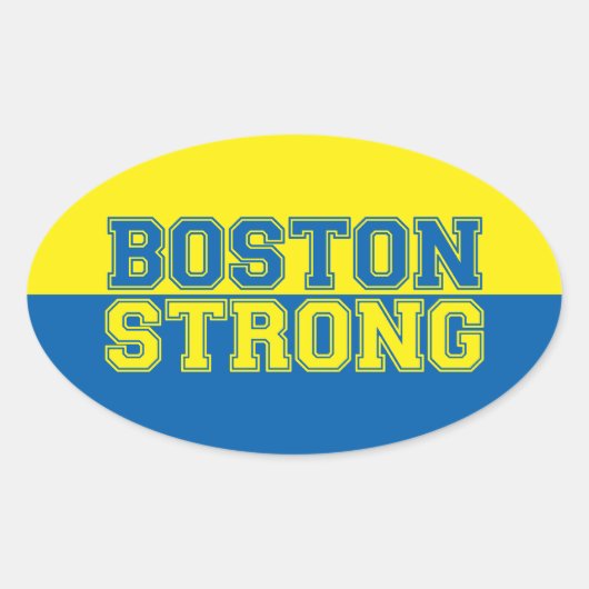 Sticker Ovale Boston Strong (Devant)