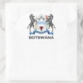 Sticker Ovale BOTSWANA - drapeau/emblème/blason/symbole (Sac)