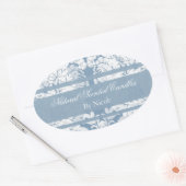 Sticker Ovale Bougies parfumées florales du jardin d'hiver (Enveloppe)