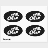 Sticker Ovale Bouldering Rock Escalade (Feuille)