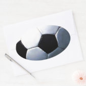 Sticker Ovale Boule de football (Enveloppe)