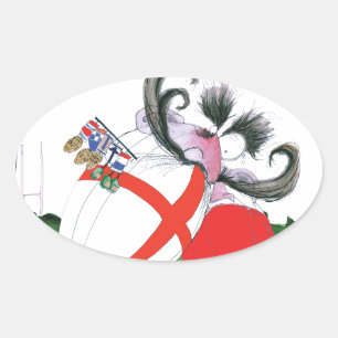 Sticker Ovale boules de rugby de l'Angleterre v Pays de Galles