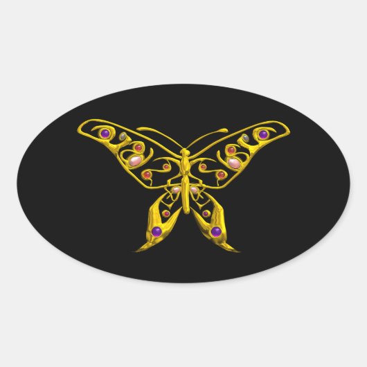 Sticker Ovale BOUTEILLE HYPER, noir (Devant)