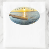 Sticker Ovale Boutique Merci (Sac)