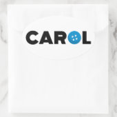 Sticker Ovale Bouton Carol (Sac)