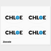 Sticker Ovale Bouton de sélection (Feuille)
