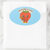 Sticker Ovale Bouton mignon Berry (Sac)