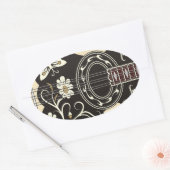 Sticker Ovale Bouzouki (Enveloppe)