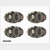 Sticker Ovale Bouzouki (Feuille)