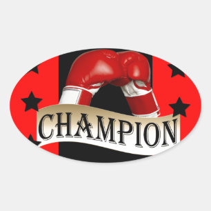 STICKER OVALE BOXING