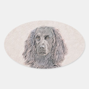 Sticker Ovale Boykin Peinture Espagnole - Cute Original Chien Ar