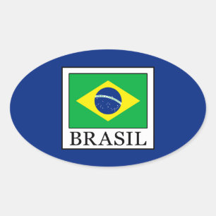 Sticker Ovale Brasil