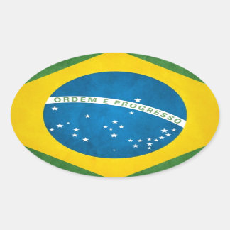 Sticker Ovale brésil