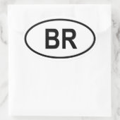 Sticker Ovale Brésil "BR" (Sac)