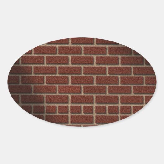 STICKER OVALE BRICK WALL 2 (Devant)