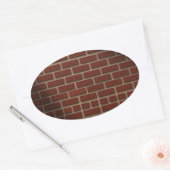 STICKER OVALE BRICK WALL 2 (Enveloppe)