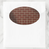 STICKER OVALE BRICK WALL 2 (Sac)