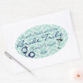 Sticker Ovale Bride Tribe Bachelorette Party (Enveloppe)