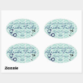 Sticker Ovale Bride Tribe Bachelorette Party (Feuille)