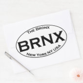 Sticker Ovale BRNX - Le logo ovale du Bronx New York (Enveloppe)