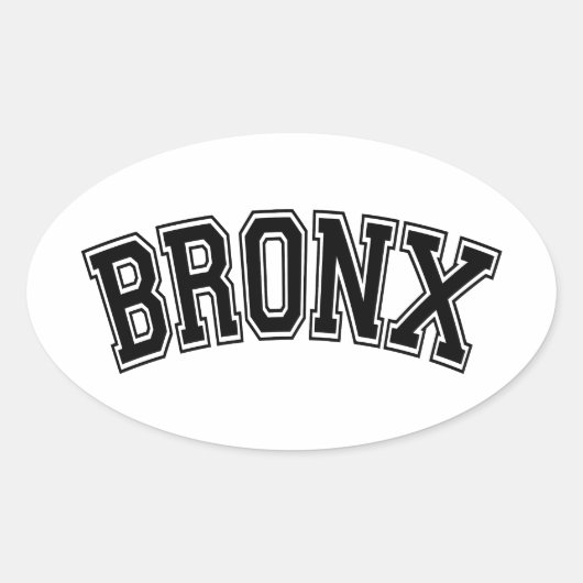 STICKER OVALE BRONX (Devant)