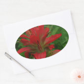 Sticker Ovale Brosse à peinture indienne (Enveloppe)