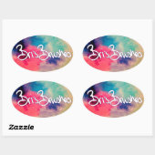 Sticker Ovale Brosses de Bri (Feuille)