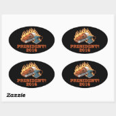 Sticker Ovale Brûler des sables (Feuille)