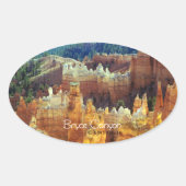 Sticker Ovale Bryce Canyon (Devant)