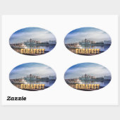 Sticker Ovale Budapest (Feuille)
