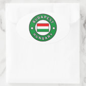 Sticker Ovale Budapest Hongrie (Sac)