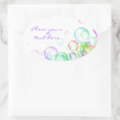 Sticker Ovale Bulles de savon (Sac)