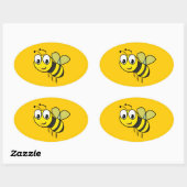 Sticker Ovale Bumble Bee (Feuille)