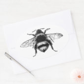 Sticker Ovale Bumble Bee classique (Enveloppe)