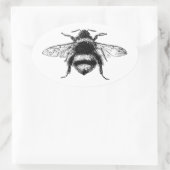Sticker Ovale Bumble Bee classique (Sac)