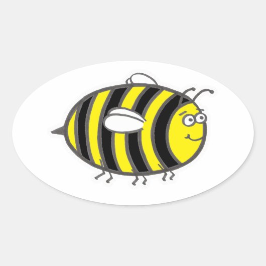 Sticker Ovale Bumblebee (Devant)