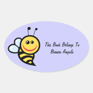 Sticker Ovale Bumblebee Plaque