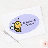 Sticker Ovale Bumblebee Plaque (Enveloppe)