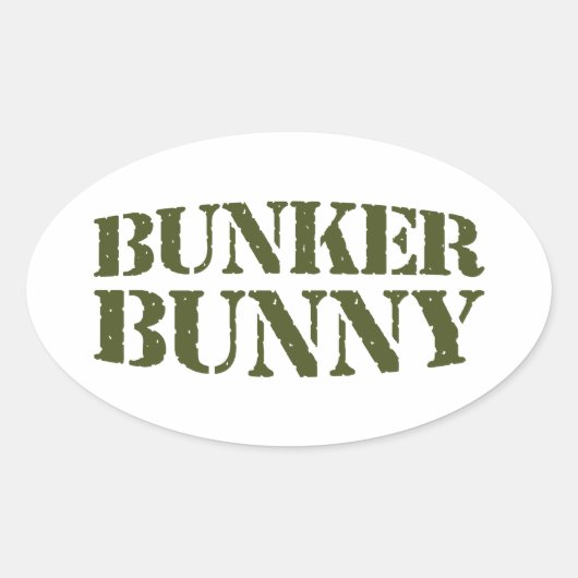 STICKER OVALE BUNKER BUNNY (Devant)