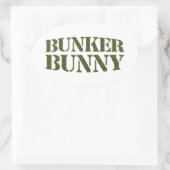 STICKER OVALE BUNKER BUNNY (Sac)