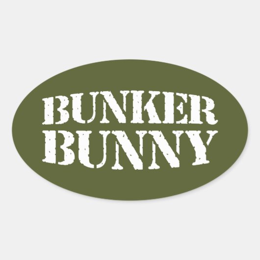 STICKER OVALE BUNKER BUNNY (Devant)