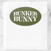 STICKER OVALE BUNKER BUNNY (Sac)