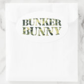 STICKER OVALE BUNKER BUNNY CAMO / CAMOUFLAGE (Sac)