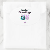 Sticker ovale Bunny Fuzzies (Sac)